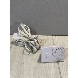 Biddeford TC11BA Auto Off Heated Electric Blanket Control Power 4 Prong White